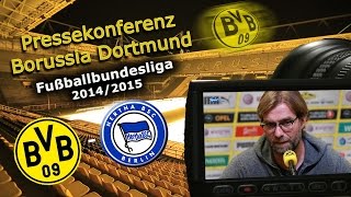 Borussia Dortmund  Hertha BSC  BundesligaPk mit Jürgen Klopp [upl. by Navy]