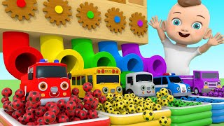 Bingo Song Baby Songs Learn Vehicle names and color change slide play  Nursery Rhymes amp Kids Songs [upl. by Aniez85]