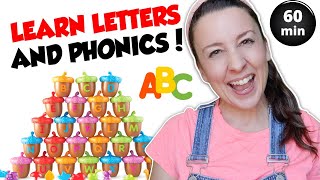 Learn The Alphabet Letters Phonics Song  Toddler Learning Video  Letter Sounds  Speech  ABCs [upl. by Adnilreb]