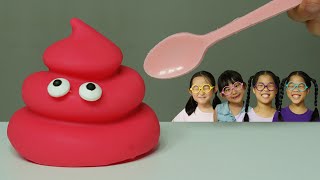 핑크 또루루 Pink Torooroo Mukbang TwinRoozi Family 쌍둥이루지 가족 먹방 똥깨기챌린지 [upl. by Eirellav531]