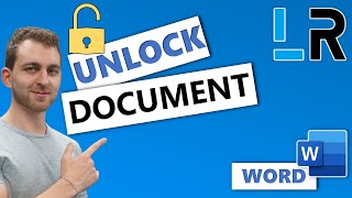 MS Word Unlock Document For Editing  1 MINUTE [upl. by Ahsoym]