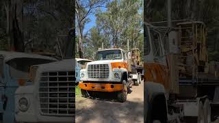 Trucks waiting to unload dieselengine detroitdiesel trucking kenworth [upl. by Eisele298]