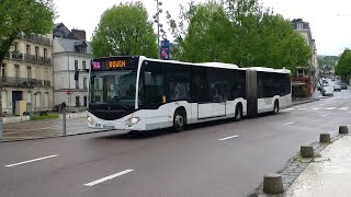 Spot de bus au Havre GonfrevillelOrcher Barentin et Rouen le 270424 [upl. by Leahcimnoj]