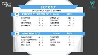 Botany Bay CC 1st XI v Northwood CC Middlesex 2nd XI [upl. by Seravat]