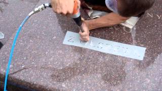 Kucie liter  Cutting a Letter in Stone [upl. by Chirlin912]