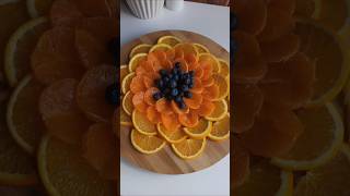 Fruits Platter ideas🍊🫐shorts fooddecoration foodart fruitcutting platingideas [upl. by Lupe]