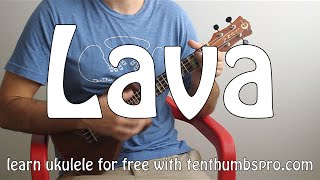 Pixars Lava  Ukulele Tutorial  How to play easy beginner Ukulele songs [upl. by Belva670]