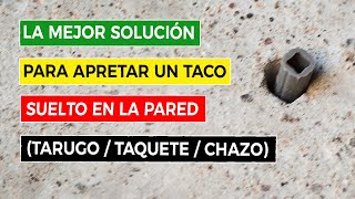 Cómo Apretar un Taco Suelto en la Pared 🧰 [upl. by Uehttam616]