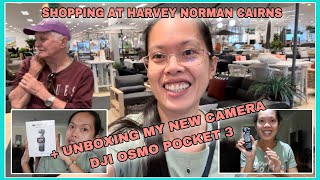 SHOPPING AT HARVEY NORMAN  UNBOXING MY NEW DJI OSMO POCKET 3 CAMERA  atemilesdiary [upl. by Fisher]