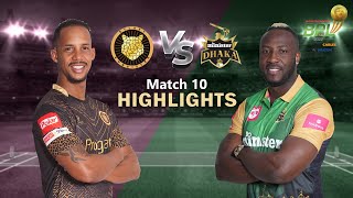 Sylhet Sunrisers vs Minister Group Dhaka  10th Match  Highlights  Season 8  BBPL 2022 [upl. by Annahpos]