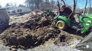 Stump Removal 101 with John Deere 1023E [upl. by Standley]