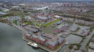 Drone views of Ellesmere Port [upl. by Oakie]