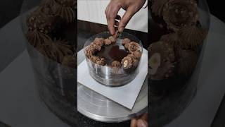 Ferrero rocher layer cake decoration ideas ferrerorochercake shortvideo youtubeshorts shortfeed [upl. by Annayek]