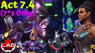 Act 7 Final Boss Carinas Challenge 7 For 7 Act 74 Using ONLY 7Star Champs Superior Kang MCOC [upl. by Yardna]