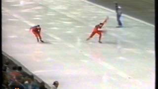 Winter Olympic Games Calgary 1988  500 m Rønning  Hagen [upl. by Kovacs]