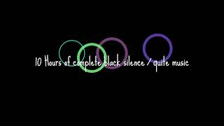 10 Hours of complete black silence  quite video  Aesthetic Media [upl. by Akem]