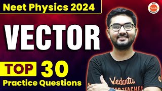 Top 30 Practice Questions From VECTORS  MUST WATCH for NEET 2024  NEET Physics [upl. by Rotciv]