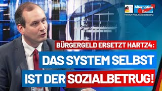 Hartz4 wird Bürgergeld Die Zeche zahlt der ArbeitnehmerNorbert KleinwächterAfDFraktion Bundestag [upl. by Nirad]