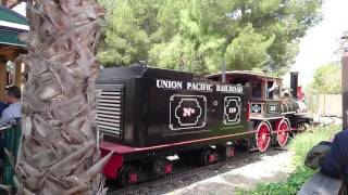 Rio Grande Railroad Train Ride At PortAventura World Salou Spain May 2016 [upl. by Elleinod]