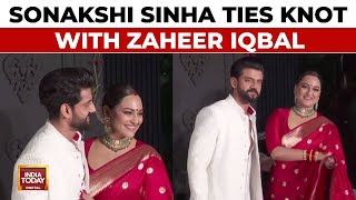 Sonakshi Sinha Marries Zaheer Iqbal Newlywed Hosted StarStudded Reception After Wedding In Mumbai [upl. by Mieka491]