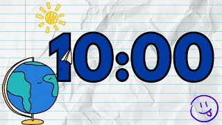 10 Minute Lofi Classroom Timer with Chime 📓๋࣭ ⭑✐ [upl. by Akienahs480]