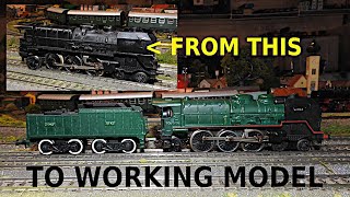 Saved 1950s Jouef SNCF C 60 HO Loco – From Spares and Repairs Wreck to Working Model modeltrain [upl. by Cristy]