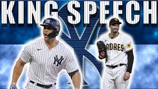 AARON JUDGE CONFIRMS BLAKE SNELL TO THE YANKEES STANTON IS TRANSFORMED KING SPEECH EP 4 [upl. by Pammie]