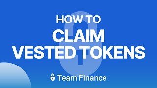 How to claim vested tokens on Team Finance [upl. by Astto432]