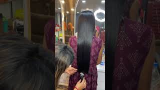 Straight hair trim trendingyoutubeshorts [upl. by Kcuhc473]