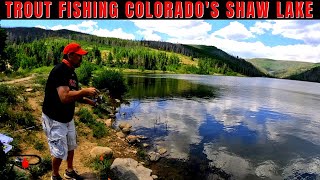 Trout Fishing Colorados Shaw Lake [upl. by Edholm]