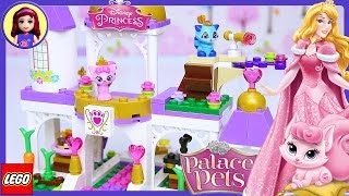 Lego Disney Princess Palace Pets Royal Castle Build Review Silly Play  Kids Toys [upl. by Sivehc461]