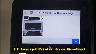 How To Handle HP Printer Cartridge Policy  100030 Unauthorized Black Cartridge Error Solved [upl. by Tuchman]