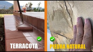 🧱 como restaurar revestimiento de piedra natural  como restaurar piso de terracota y darle 🔆 ✅ [upl. by Lerud]