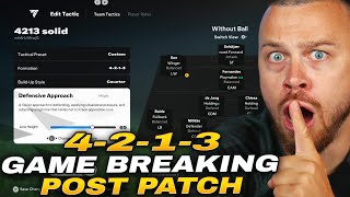 FC 25 POST PATCH MOST BROKEN 4213 FORMATION BEST CUSTOM TACTICS for SOLID DEFENSE amp ATTACK [upl. by Mylander]