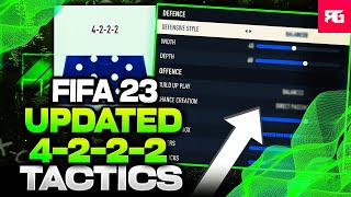 WHY the 4222 is the Best Formation in FIFA 23 Best 4222 Custom TacticsInstructions In FIFA 23 [upl. by Novehs913]