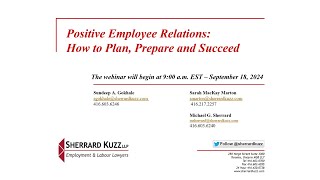 Positive Employee Relations  How to Plan Prepare and Succeed [upl. by Ahsiekal]