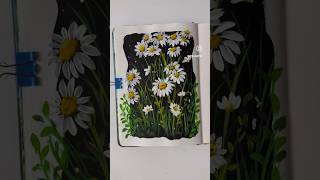 Daisies using Gouache paints art gouache gouachepainting gouaches artsupplies shortsvideo [upl. by Torrell567]