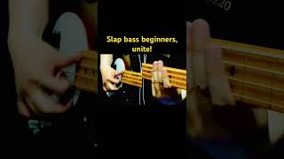 Super Easy Slap Bass 【055】 basslessons bassplayer [upl. by Orvan]