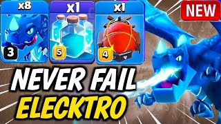 Never Fail  Th12 Electro Dragon Attack Strategy  Best TH12 Zap Electro Dragon Strategy  Clone [upl. by Coucher]