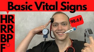 How To Take Vital Signs  Basic Vital Signs  Nursing Assessment [upl. by Audette910]