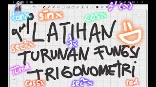 Latihan Soal Turunan Fungsi Trigonometri Kelas 12 Matematika Peminatan [upl. by Ardyth]