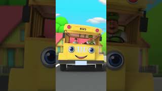 Wheels on the bus with family shorts kidssong nurseryrhymes [upl. by Perrins]