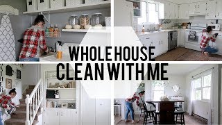 Whole House Clean With Me  Speed Clean  Farmhouse Clean With Me [upl. by Yrome432]