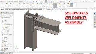 SolidWorks Weldments Tutorial H Beam Structure [upl. by Jacobah]