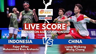 Live Score Badminton Asia Championships 2024 FajarRian Vs LiangWang [upl. by Shandie976]