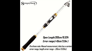 Sougayilang Telescopic Fishing Rod [upl. by Leinnad787]