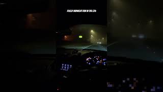 Midnight foggy POV in the GT4 with JCR exhaust automobile gt4 night pov porsche car [upl. by Assillam]