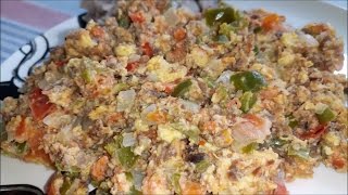 MACHACA CON HUEVO Desayuno Norteño [upl. by Dickenson798]