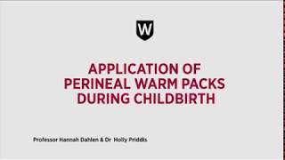 Application of Perineal Warm Packs [upl. by Nitsuga]