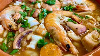 Feijoada de Pota com gambas 🦐 Receita portuguesa [upl. by Bonnes594]